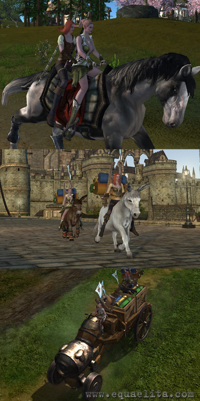 В умовно безкоштовної MMORPG Archeage, європейський реліз якої відбувся восени 2014 року, є кілька мастей коней, ельфійських оленів і всякого роду невідомих звіряток, які доступні персонажам з найперших рівнів