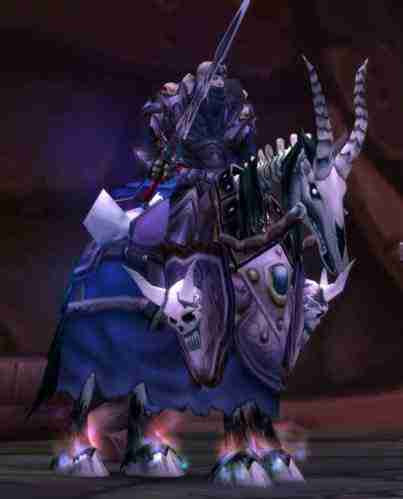 На ще одній ілюстрації з гри World of Warcraft зображена знаменита кінь барона Рівендера