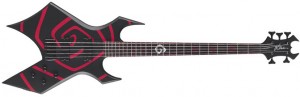 А ось Vortex з Dimmu Borgir грає на власній іменний модифікації бас-гітари Warlock фірми BC Rich