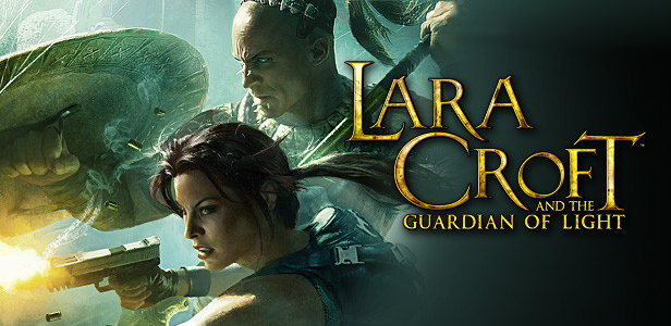 Lara Croft and the Guardian of Light   (2010 рік, Action-adventure, один екран, 2 гравця)   є спін-оффом - відгалуженням від, при чому не тільки сюжетно, але геймплейні і візуально - вид в грі ізометричний, а не від 3-ї особи, як в попередніх частинах серії