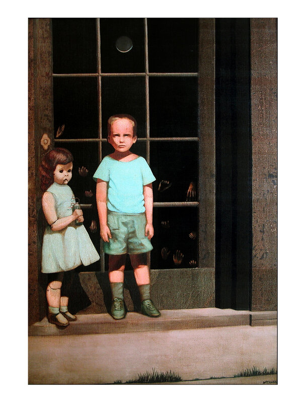 По-друге, в будинку висить картина «Руки противляться йому» американського художника Білла Стоунхема, написана в 1972 році (до речі, не зрозуміло, як вона могла з'явитися тут, враховуючи, що трагедія родини Блеквуд сталася в 1963 році, а наступний власник - один сім'ї доктор Крістофер Мілтон - протримався в маєток недовго і зник)