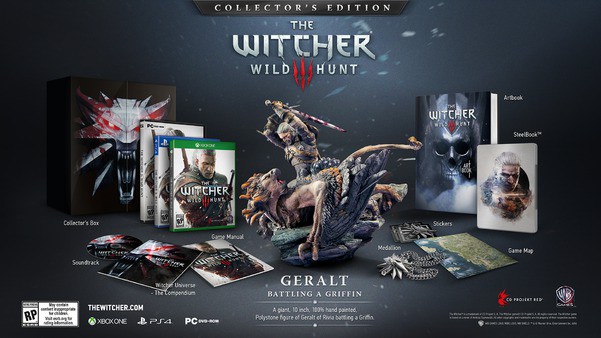 Стандартна версія коробочки гри The Witcher 3: Wild Hunt оцінена на Amazon в $ 50 і $ 60 - версія для PC і версія для консолей нового покоління відповідно