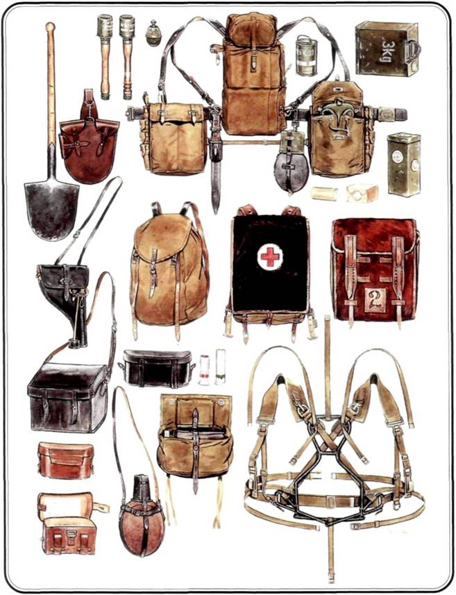 1936 р З верстатом видавалася сумка для бойового ранця, прикріплюється до рами зверху