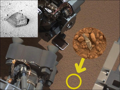 Марсохід НАСА Curiosity пропрацював на Марсі вже майже півроку і сфотографував кілька загадкових об'єктів, походження яких викликало чималий інтерес нефахівців