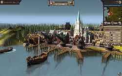 Гравець починає свій шлях з невеликого портового містечка, що складається в Ганзейського союзу